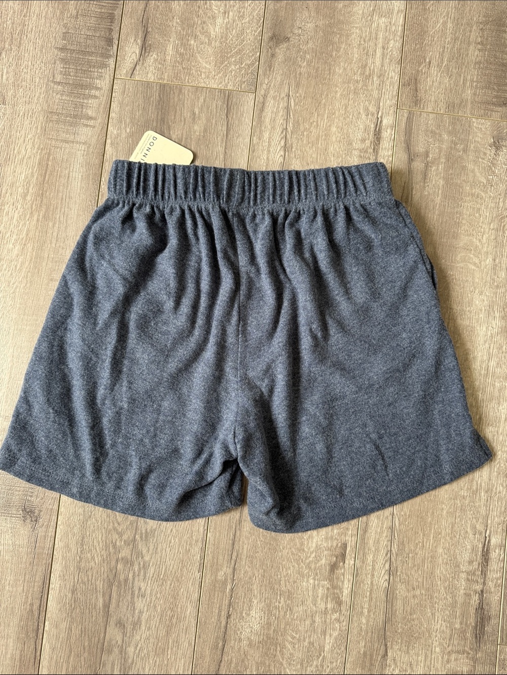 DONNI. Sweater Henley Super Soft Lounge Knit Shorts XS Blue NEW - Picture 5 of 6